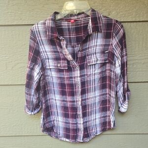 Guess Super Soft The Flannel Shirt Small S
